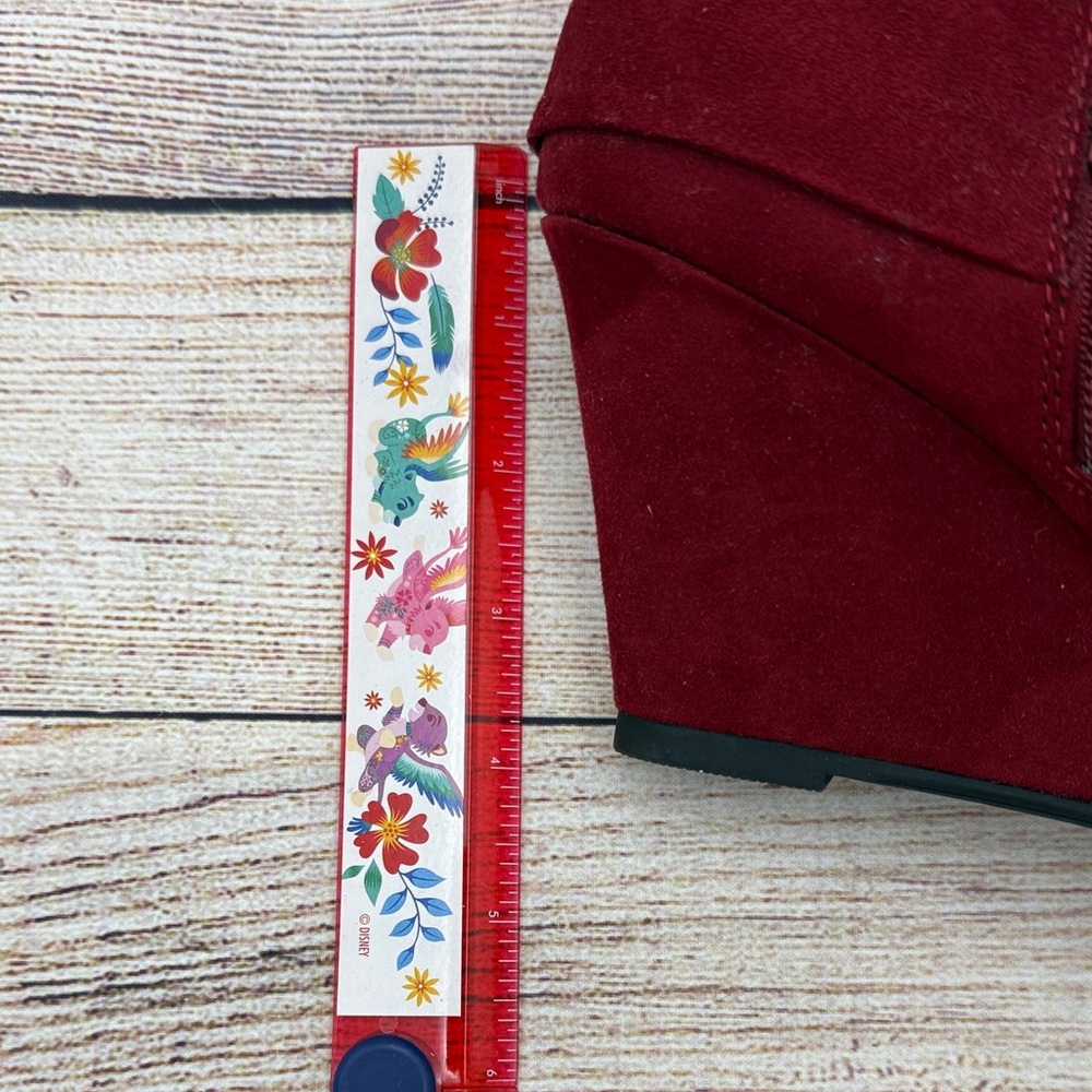 CL by Laundry Burgundy Ankle Booties - Picture 2 of 5